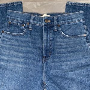 Madewell “classic straight” jeans.